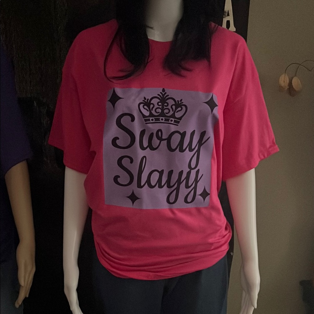 Pink Graphic Sway Slayy T shirt